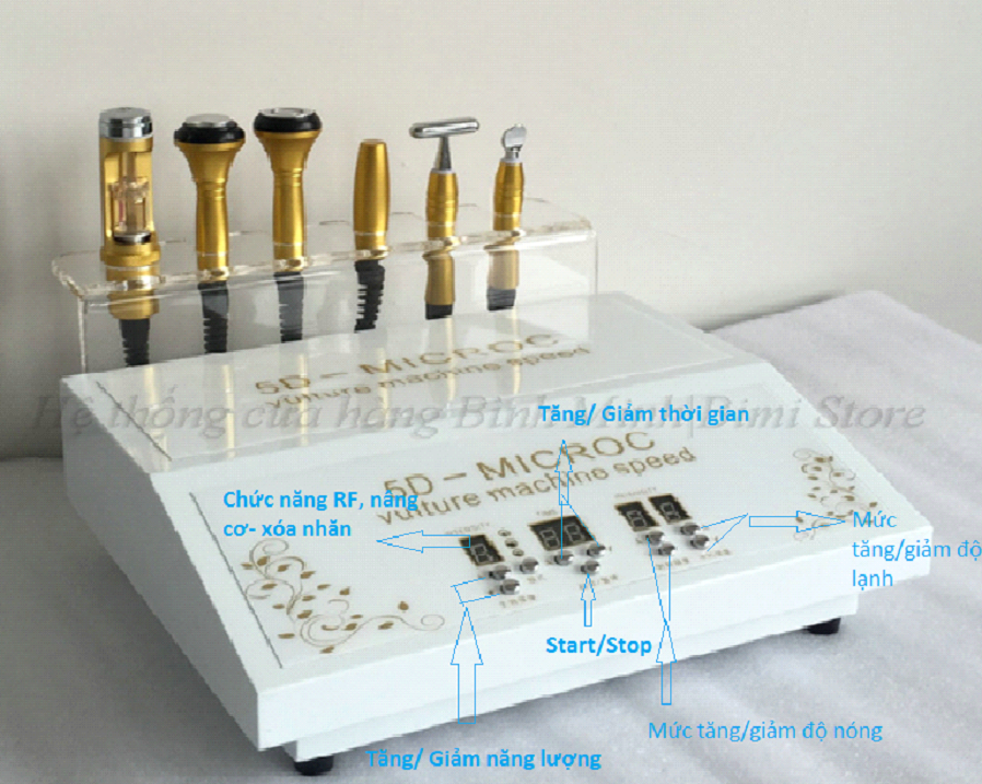 hướng dẫn sử dụng máy nâng cơ làm mịn da 5D - Micro