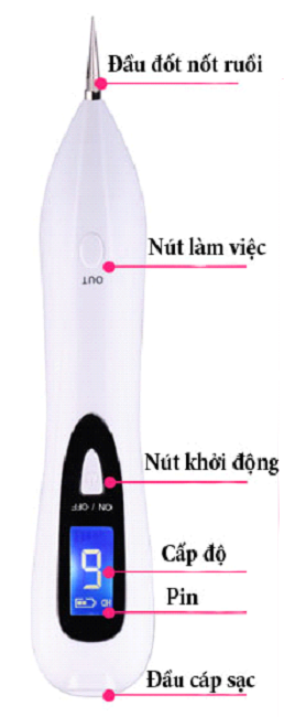 cách dùng bút đốt nốt ruồi tàn nhang có màn hình mt4