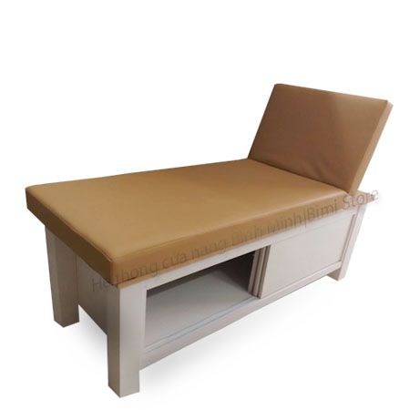 GIƯỜNG MASSAGE GỖ TRÀM CÓ HỘC CỬA LÙA