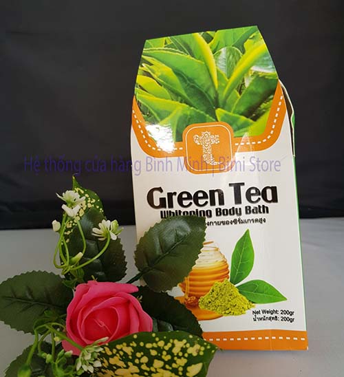 KEM TẮM TRẮNG TRÀ XANH GREEN TEA THÁI LAN